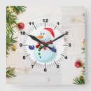 Search for christmas nursery clocks Snowman