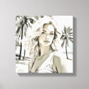 Search for black and white beach canvas prints Sea