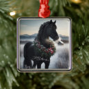 Search for horse christmas tree decorations Vintage