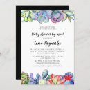 Search for watercolor cactus baby shower invitations Succulents