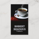 Search for steaming business cards Coffee