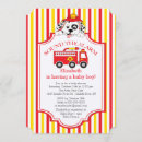 Search for dalmatian baby shower invitations Firetruck