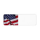 Search for memorial return address labels Red