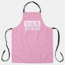 Search for logo color aprons Pink