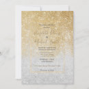 Search for silver confetti wedding invitations Gold glitter