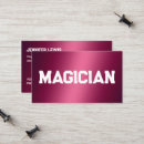 Search for magician business cards Entertainment