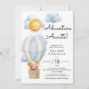 Search for adventure awaits baby boy shower invitations Watercolor