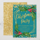 Search for teal christmas invitations Gold