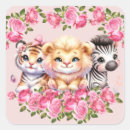 Search for pink zebra baby shower stickers Safari