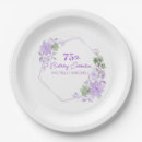 Search for 75th birthday paper plates Floral