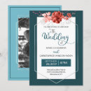 Search for teal and coral wedding invitations Geometric