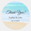 Search for romantic beach wedding stickers Tropical