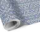Search for blue and white floral wrapping paper Foliage