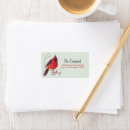 Search for cardinal return address labels Watercolor