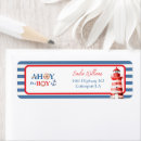 Search for lighthouse return address labels Boy baby shower