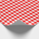 Search for red and white gingham pattern wrapping paper Rustic