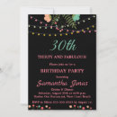 Search for pink 30th birthday invitations Unique