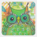 Search for green owl stickers Hoot