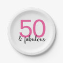 Search for birthday paper plates 50 and fabulous