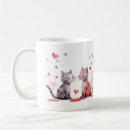 Search for valentine cat mugs Red