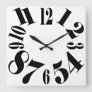 Search for black white large numbers clocks Trendy