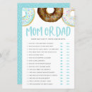 Search for baby shower mom or dad games He said she said