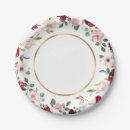 Search for china paper plates Floral