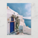 Search for cycladic island postcards Blue