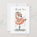 Search for flamingo thank you cards Girly