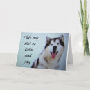 Search for siberian husky dog birthday cards Friend