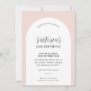 Search for blush pink birthday invitations Feminine