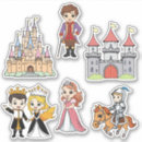 Search for princess and knight stickers Castle