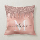 Search for dusty pink cushions Monogrammed