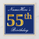 Search for elegant 55th birthday invitations 55 years old