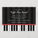Search for black and white music invitations Treble clef