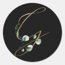 Search for gold monogram letter g initials stickers Black