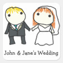 Search for bride and groom cartoon stickers Marriage