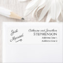Search for married return address labels Typography
