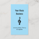 Search for music lessons business cards Simple