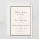 Search for classic elegant wedding invitations Timeless