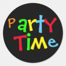 Search for party time stickers Colourful