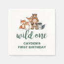 Search for deer napkins First birthday
