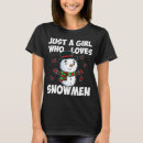 Search for snowman womens tshirts Costume