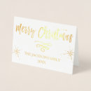 Search for gold and white christmas cards Typography