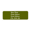 Search for olive return address labels Green