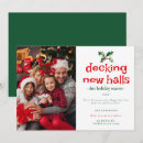 Search for decking new halls cards Watercolor