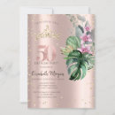 Search for diamond 50th birthday invitations Floral