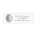Search for monogram m return address labels Silver
