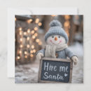Search for knitted christmas cards Snowman