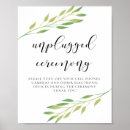 Search for unplugged wedding signs Botanical